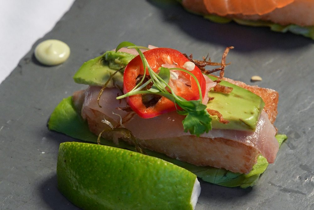 Hamachi Carpaccio at The Hero Ranch Kitchen